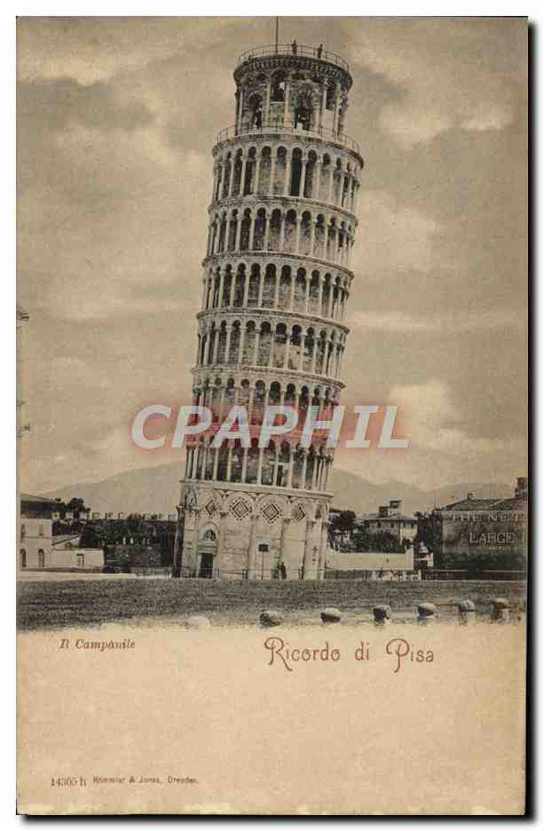 CPA Ricordo Di Pisa Il Campanile