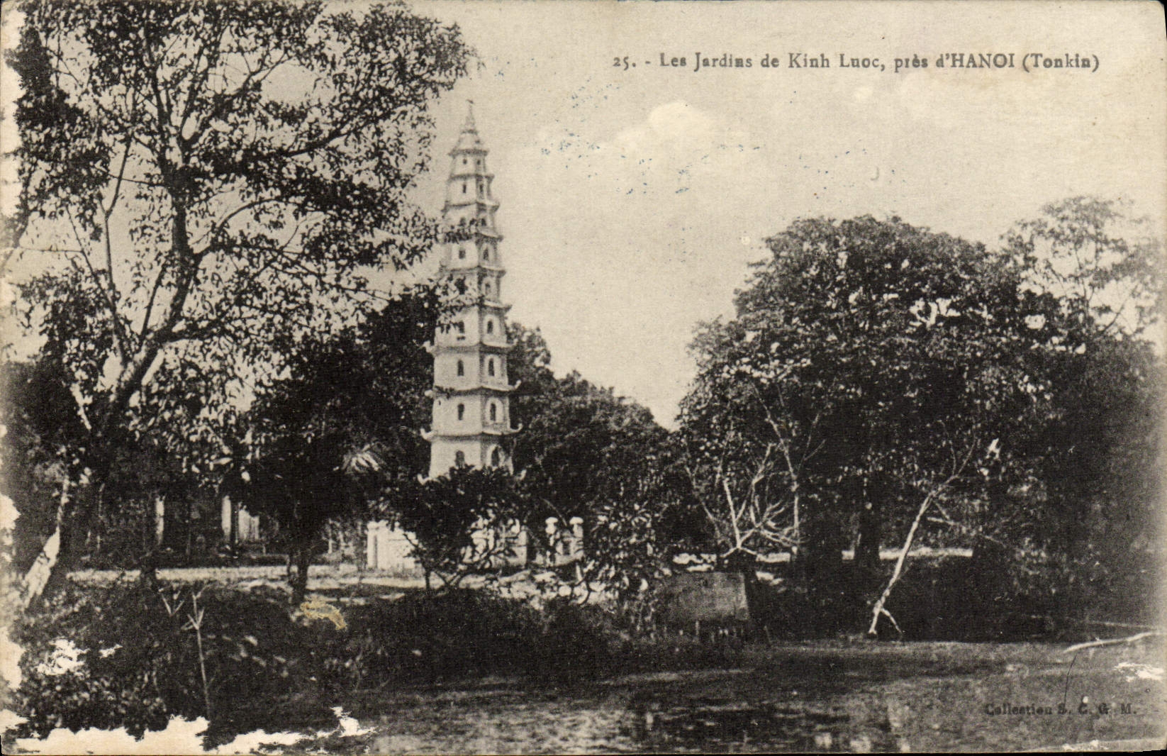 CPA Les Jardins De Kiah Luoc Pres D'Hanoi Tonkin Vietnam