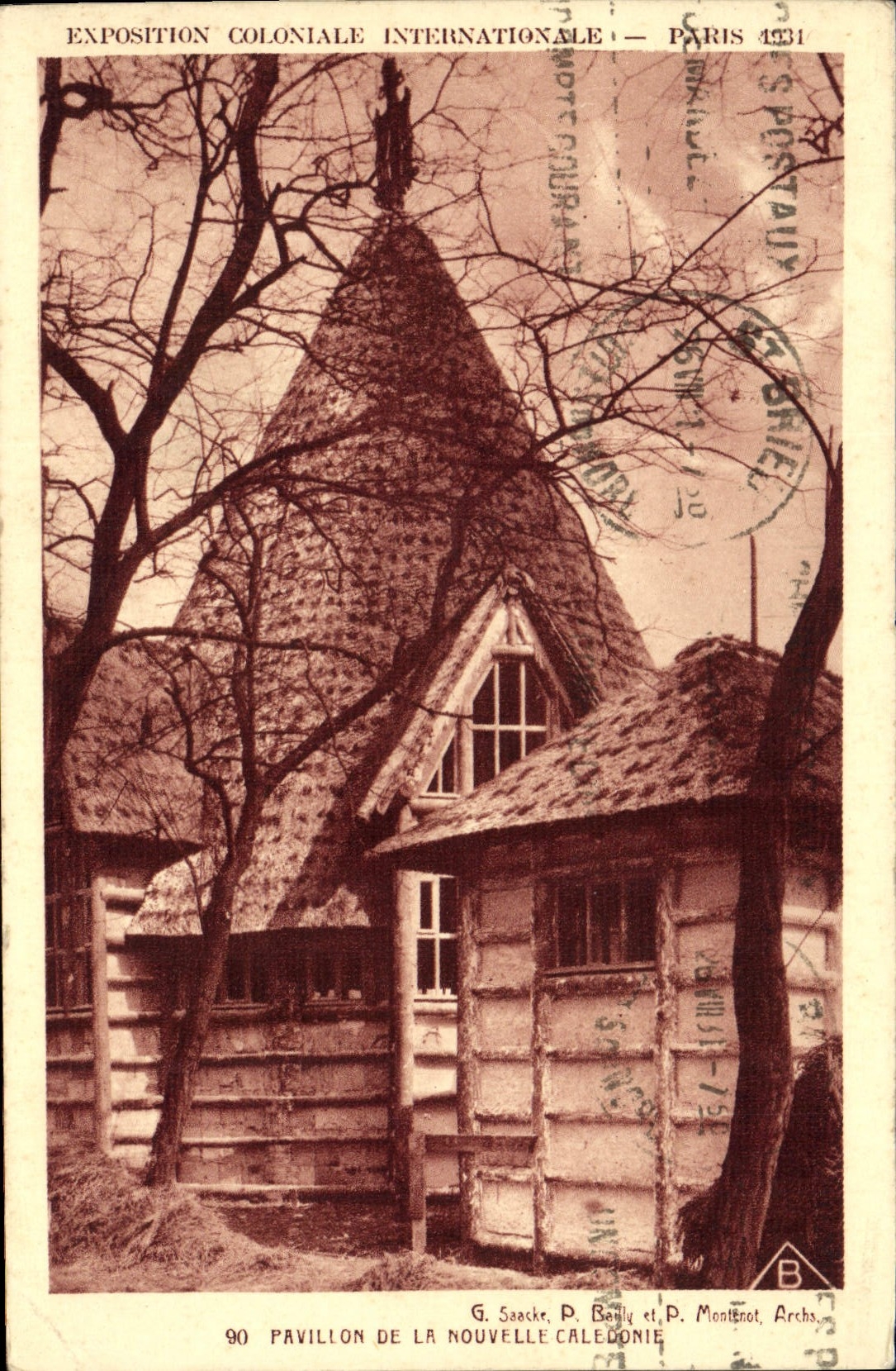 Pavillon de la Nouvelle-Calédonie — Exposition Coloniale Internationale — Paris 1931 — G. Saacke, P. Bally et P. Montret, Archs.