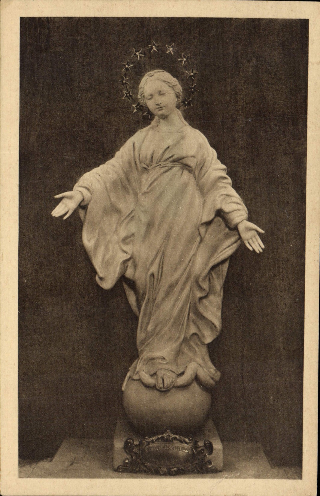Statue miraculeuse de la Vierge du Sourire — Lisieux — éditeur non visible