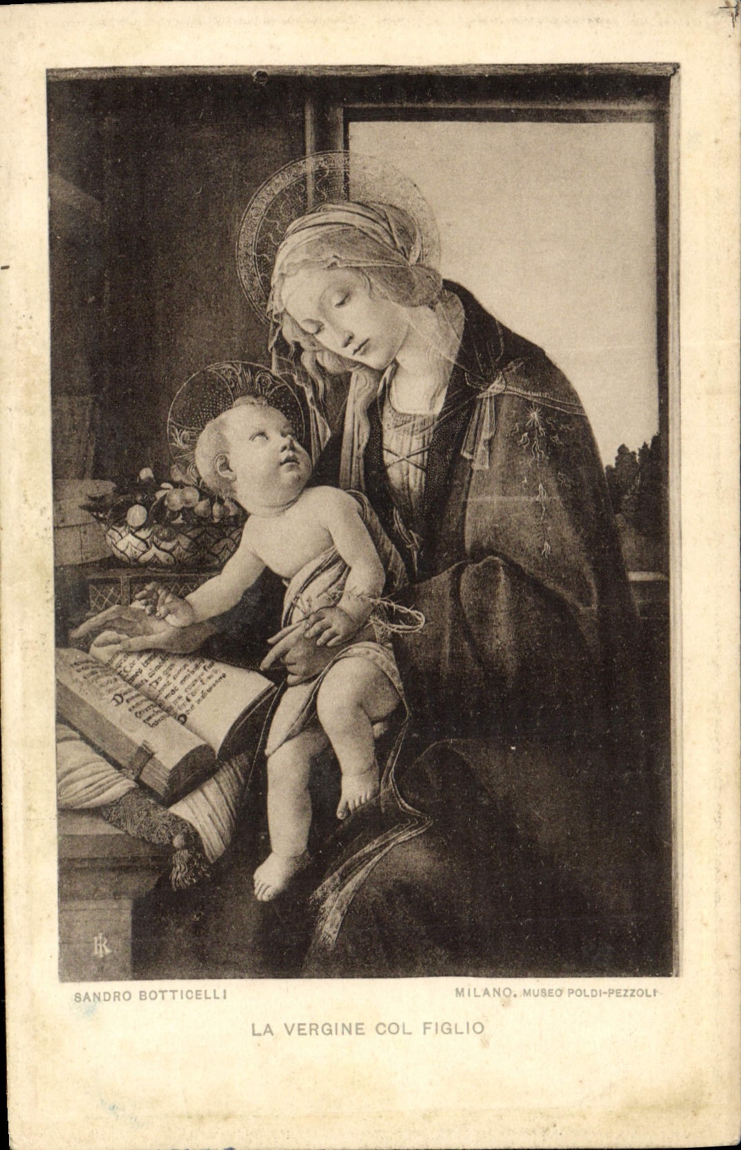 CPA La Vergine Col Figlio Sandro Botticelli