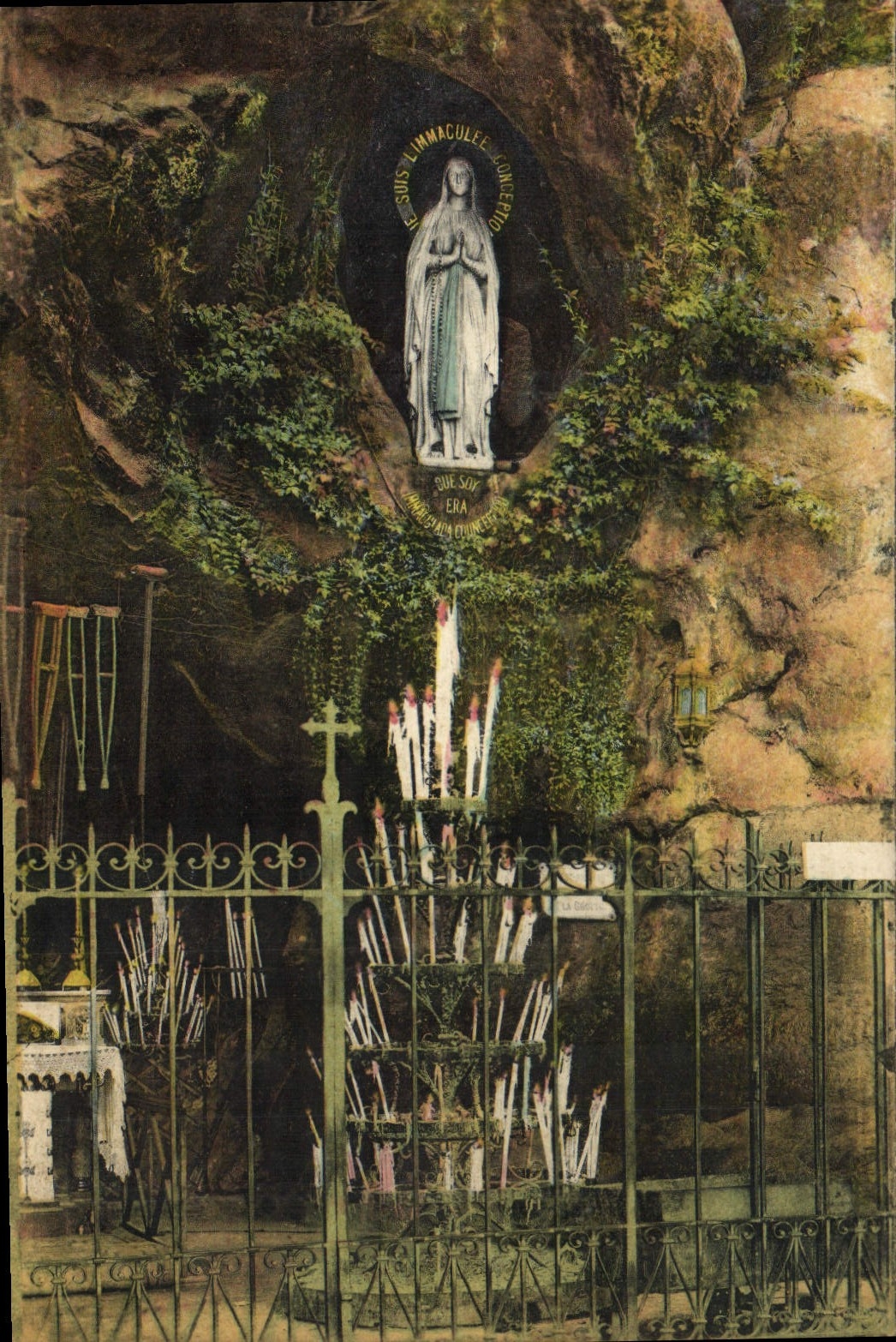 CPA Lourdes La Vierge de la Grolle