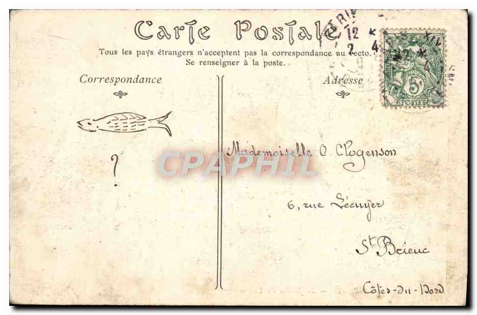 CPA Paris Le Jardin du Luxembourg — Verso