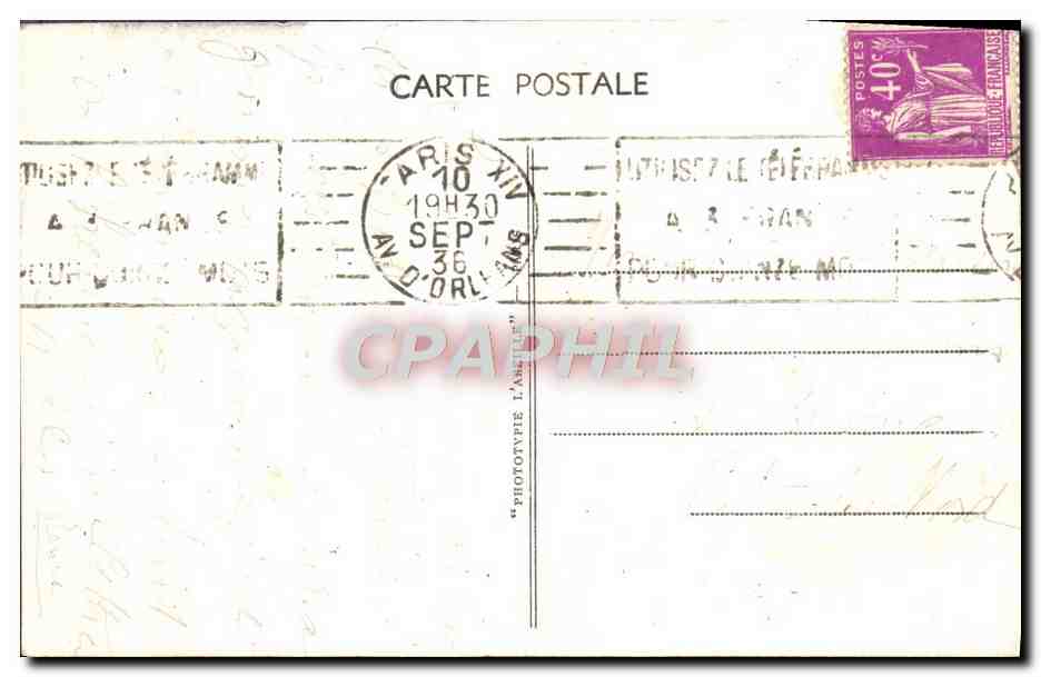 CPA Paris Eglise St Pierre de Montrouge — Rückseite