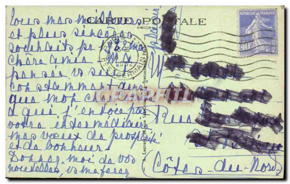 CPA Paris La tombe du Soldat Inconnu — Rückseite