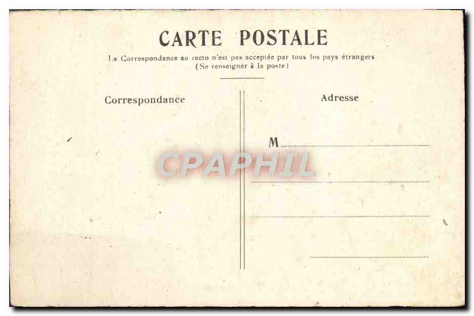 CPA Paris La Place de la Concorde — Rückseite