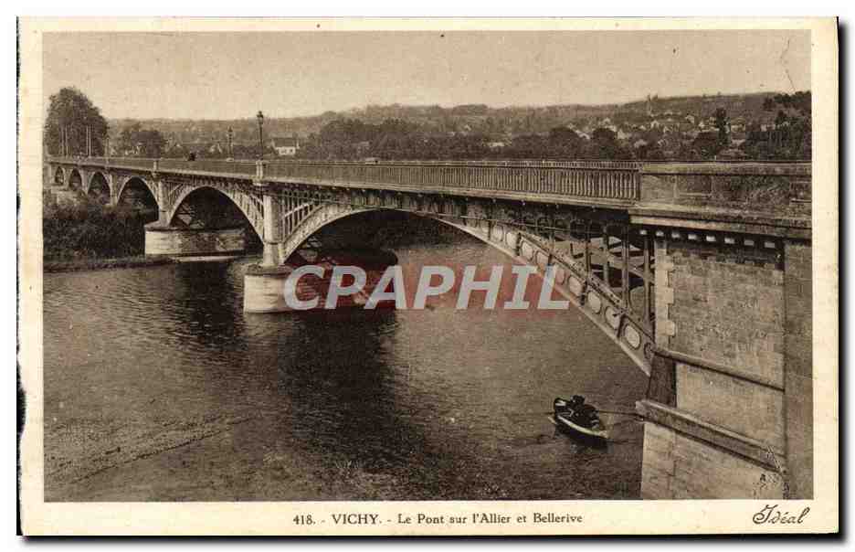 CPA Vichy Le Pont sur I'Allier et Bellerive