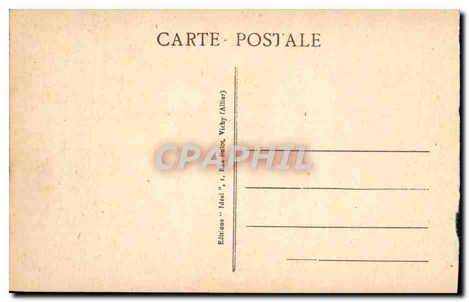 CPA Vichy Le Pont sur I'Allier et Bellerive — Rückseite