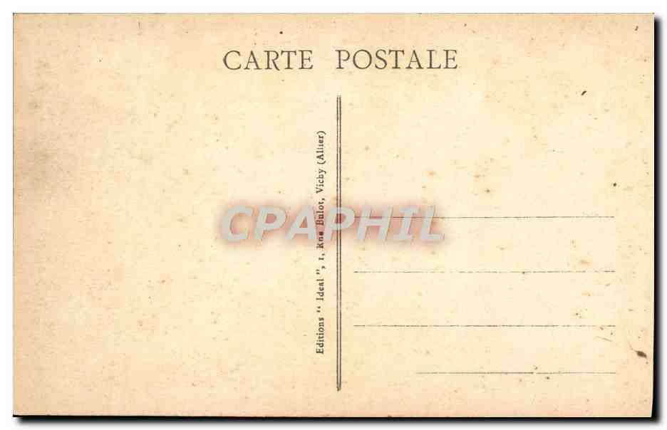 CPA Vichy Parc et Source des Celestins — Verso