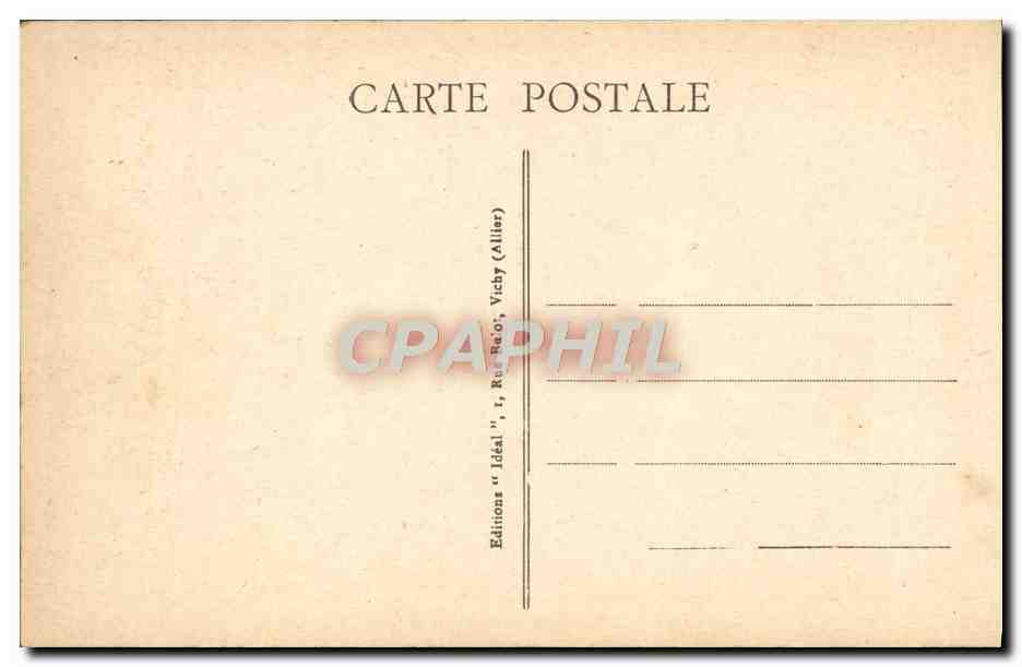 CPA Vichy Dans les Parcs Bassin des Cygnes — Verso