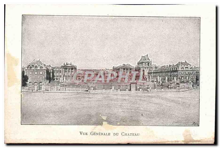 CPA Vue Generale Du Chateau Versailles