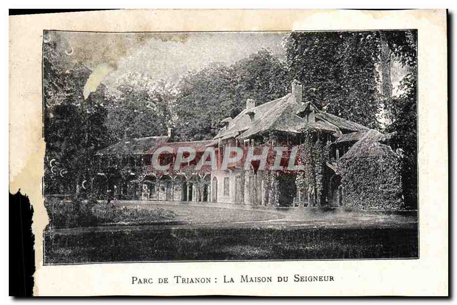 Antike Ansichtskarte Parc De Trianon La Maison Du Seigneur