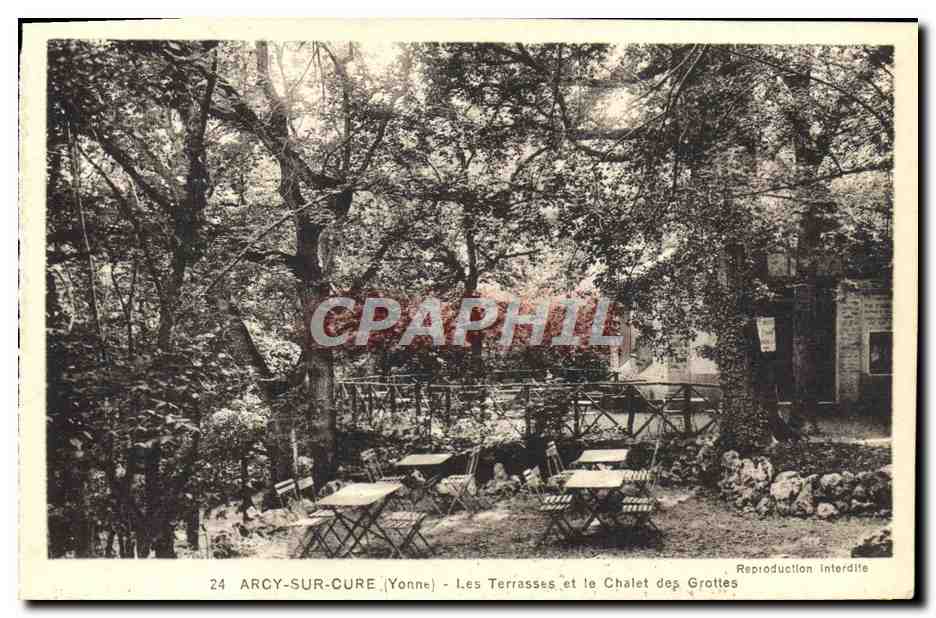 Arcy-sur-Cure (Yonne) — Les Terrasses et le Chalet des Grottes — A. Joublin