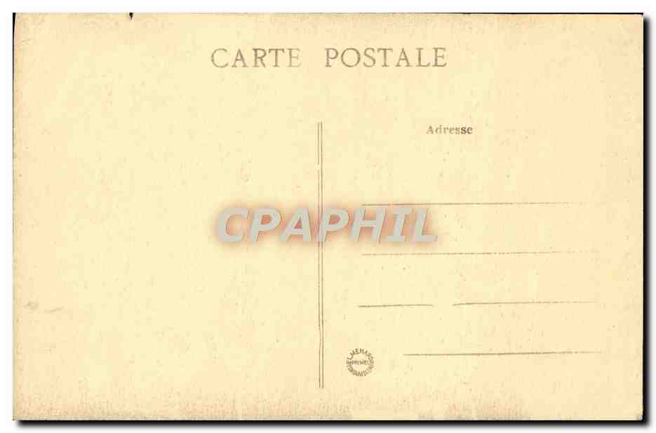 Palast von Fontainebleau — Das Wiege des Königs von Rom — Künstlerische Sammlung L. M. n°69 — Rückseite