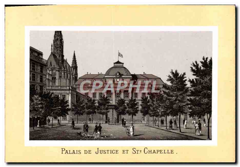 CPA Paris Palais De Justice Et Ste Chapelle