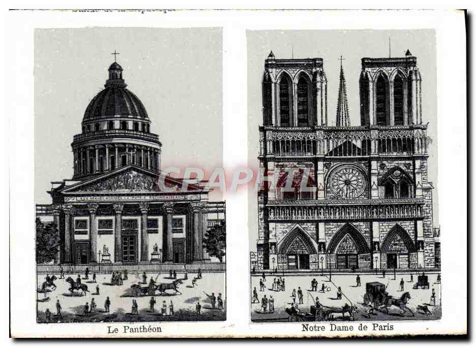 CPA Le Pantheon Notre Dame de Paris