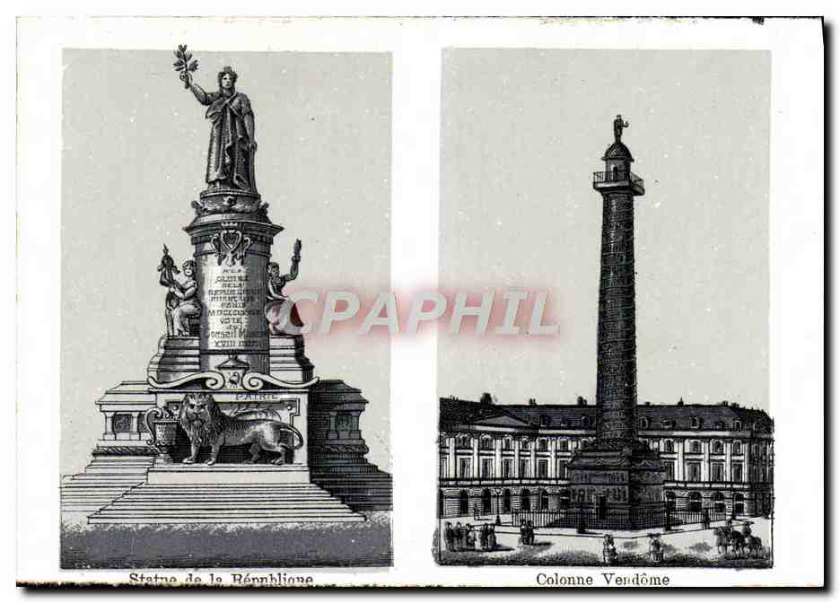 CPA Paris Colonne Vendome
