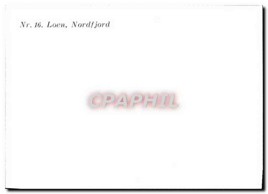 CPM Loen Nordfjord — Verso