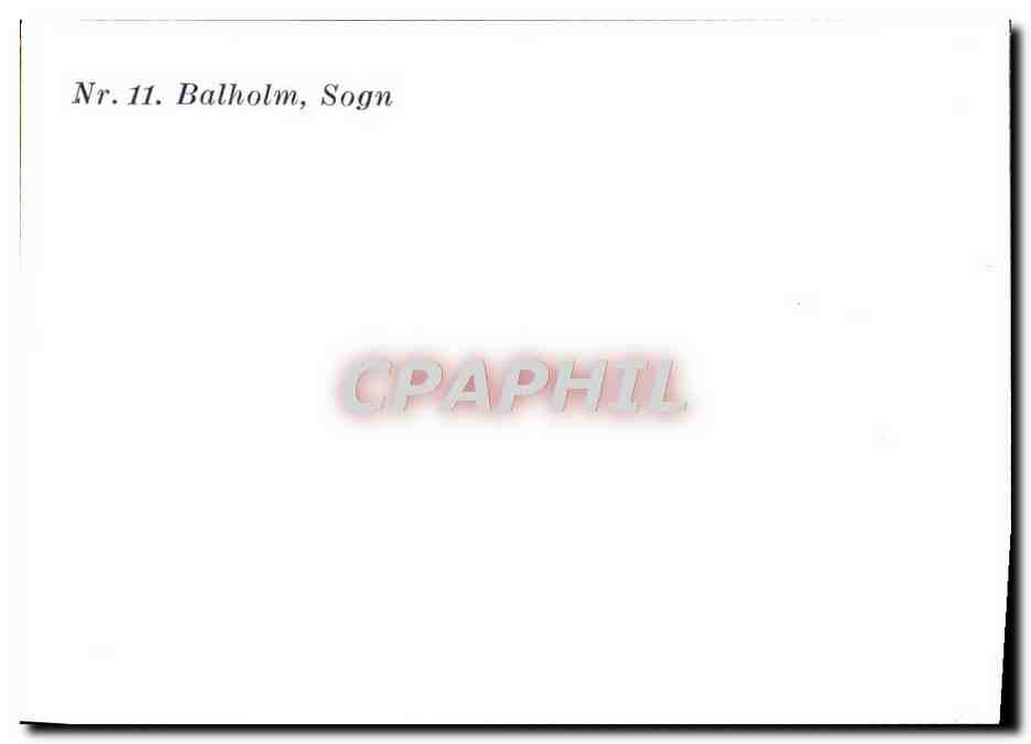CPM Balholm Sogn — Verso