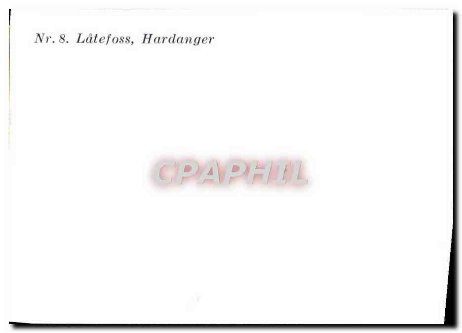 CPM Latefoss Hardanger — Verso
