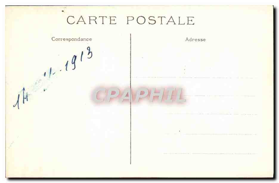 CPA Le Chateau de la Malmaison du cote des Jardins Napoleon 1er — Rückseite