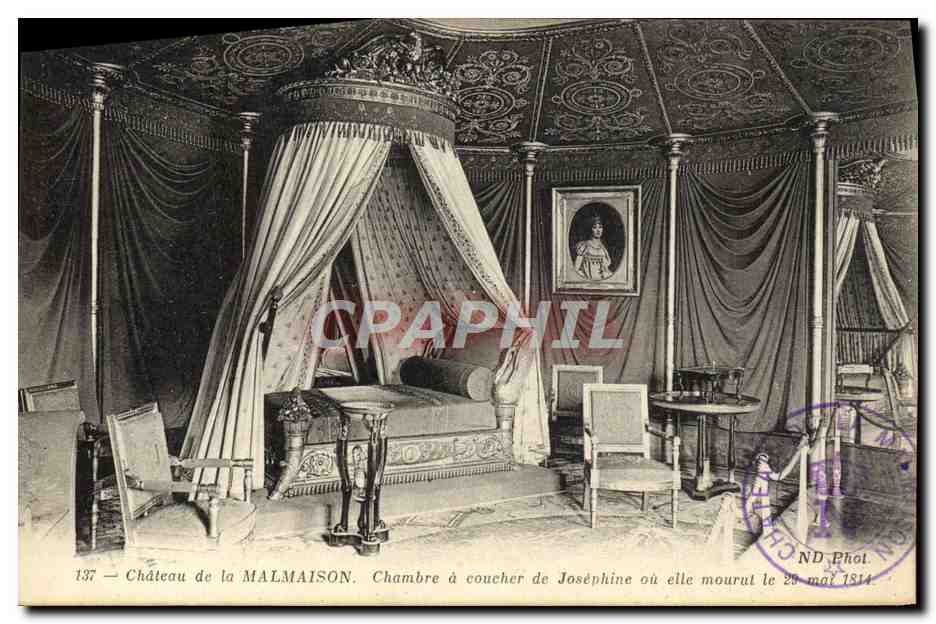CPA Chateau de la Malmaison Chambre a coucher de Josephine 