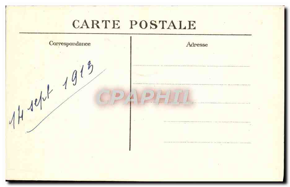 CPA Chateau de la Malmaison Le cedre de l'imperatrice Josephine — Rückseite