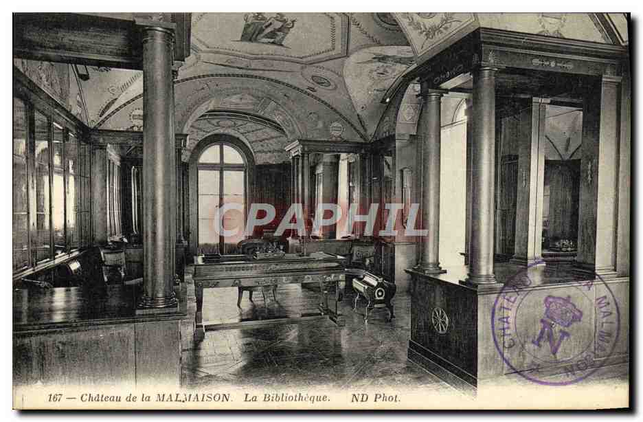 CPA Chateau de la Malmaison La Bibliotheque