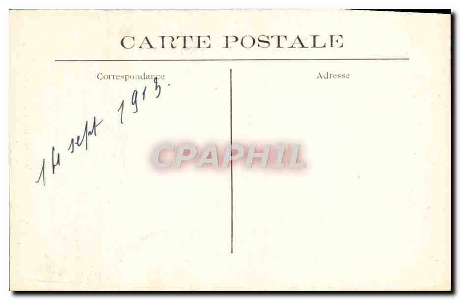 CPA Rueil Le Chateau de la Malmaison Trone de Napoleon 1er — Verso