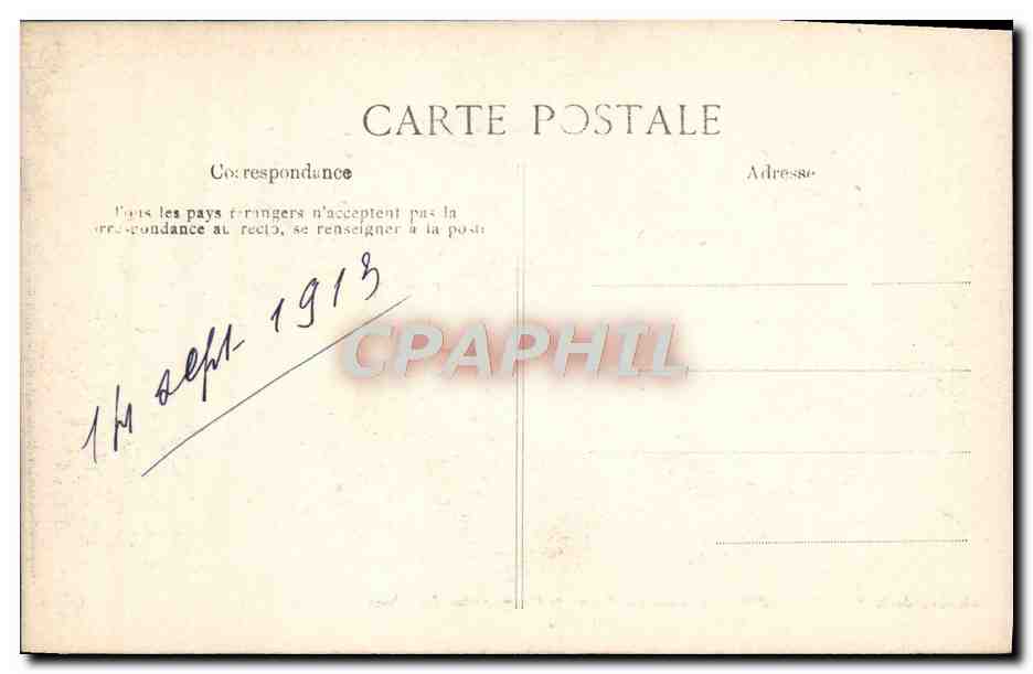 CPA Chateau de la Malmaison Ancienne residence de l'imperatrice Josephine Le salon — Rückseite