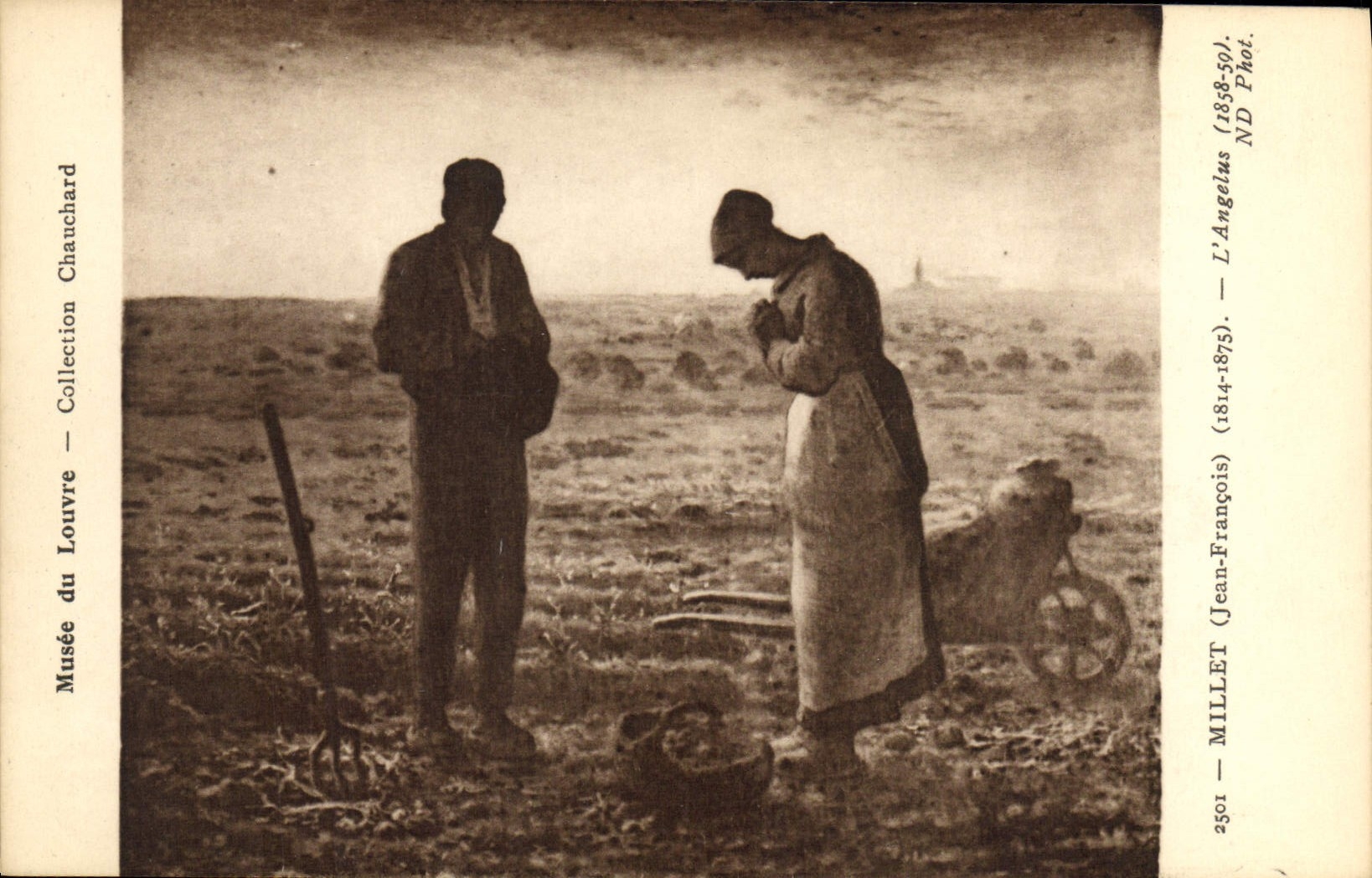 CPA Musee du Louvre Collection Chauchard Millet L'angelus 