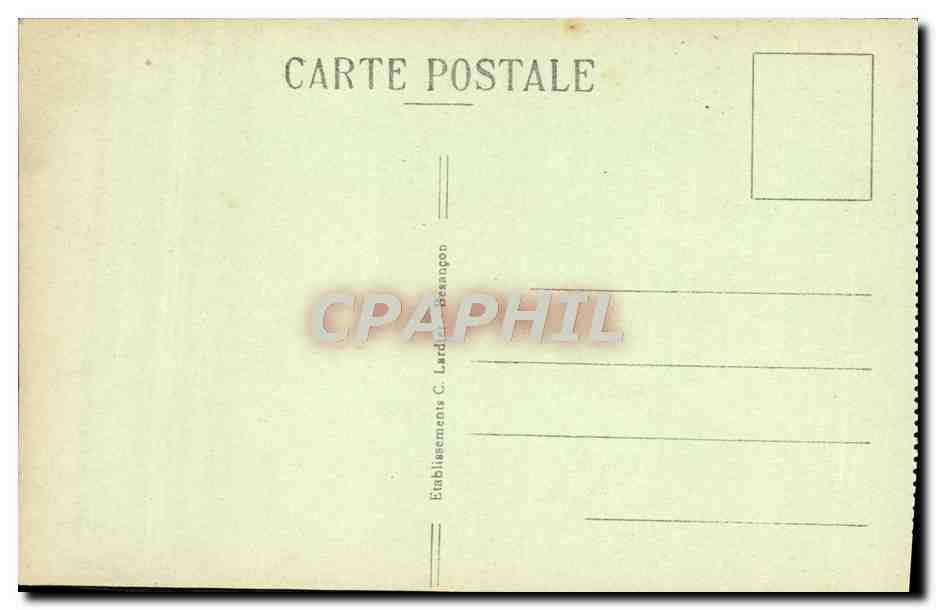 CPA Sites Pittoresques de Franche Comte Saint Claude La roche percee Le ravin de Septmoncel — Rückseite