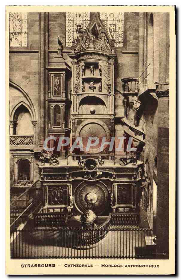 CPA Strabourg Cathedrale Horloge Astronomique