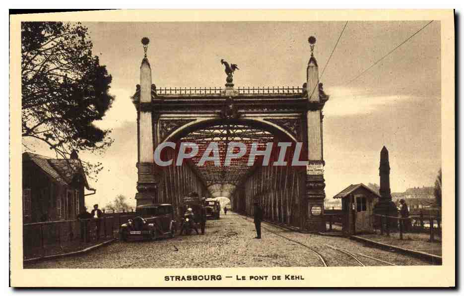 CPA Strabourg Le Pont de Kehl