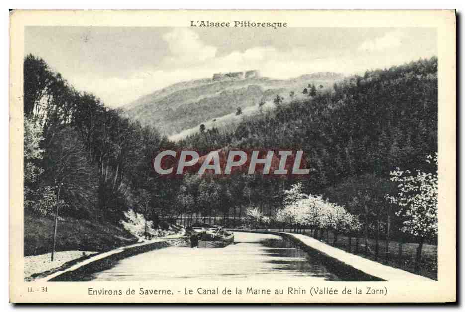 CPA L'Alsace Pittoresque Environs de Saverne Le Canal de la Marne au Rhin