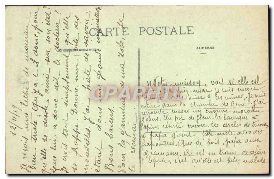 CPA Etain Le Choeur de L'Eglise Militaria  — Rückseite