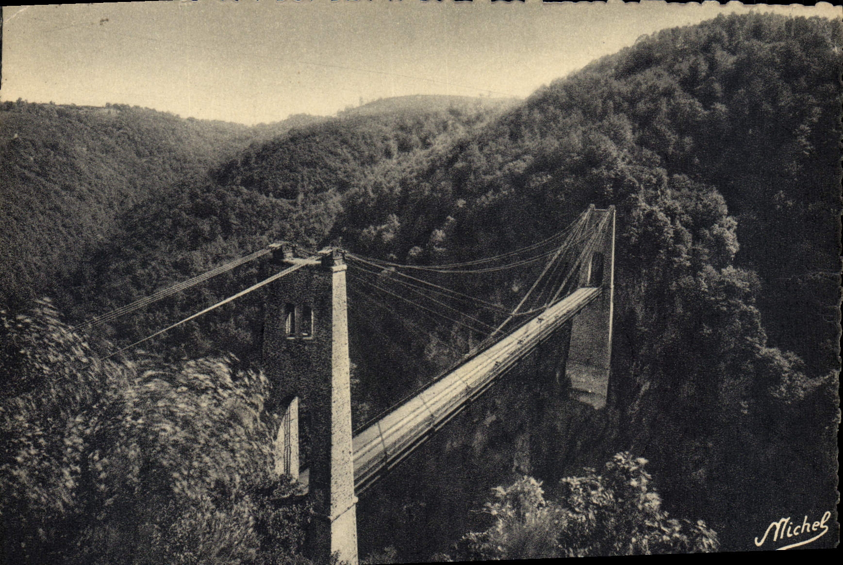 Viaduc de la Roche Taillade — Gorges de la Luzège — Éditions Michel, Marcelillac-la-Crûme