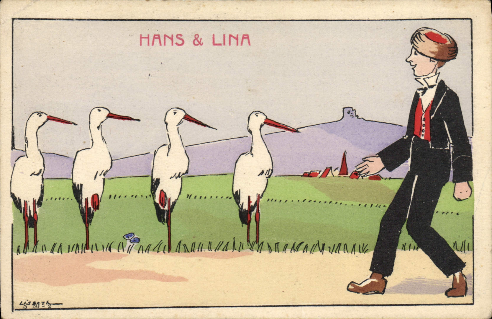 CPA Hans et Lina Cigognes Lisbeth 