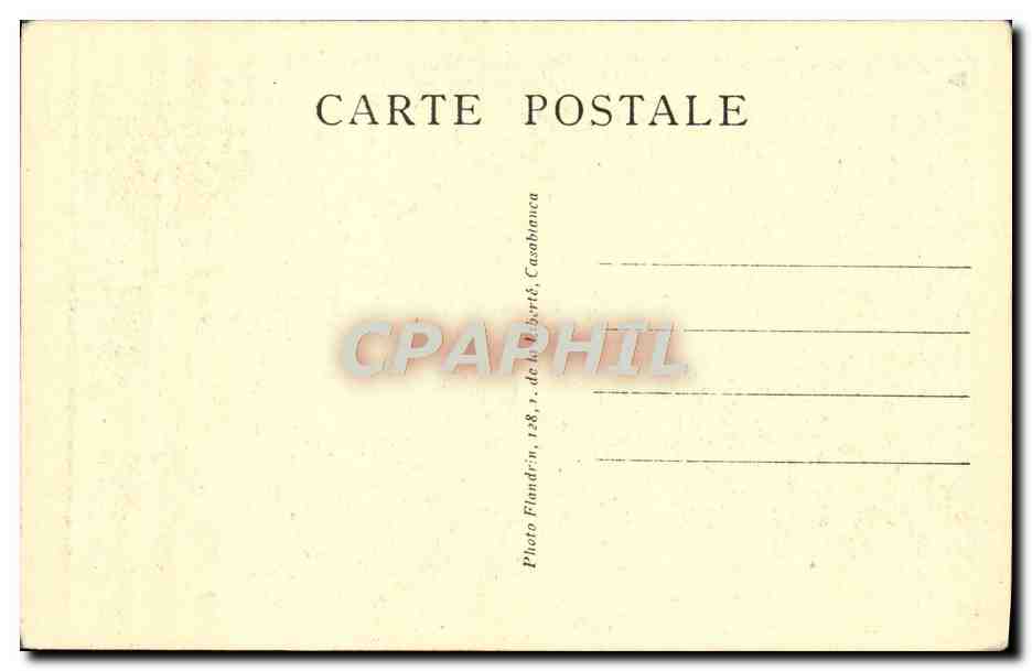 CPA Azilal La casbah du Caid  — Rückseite