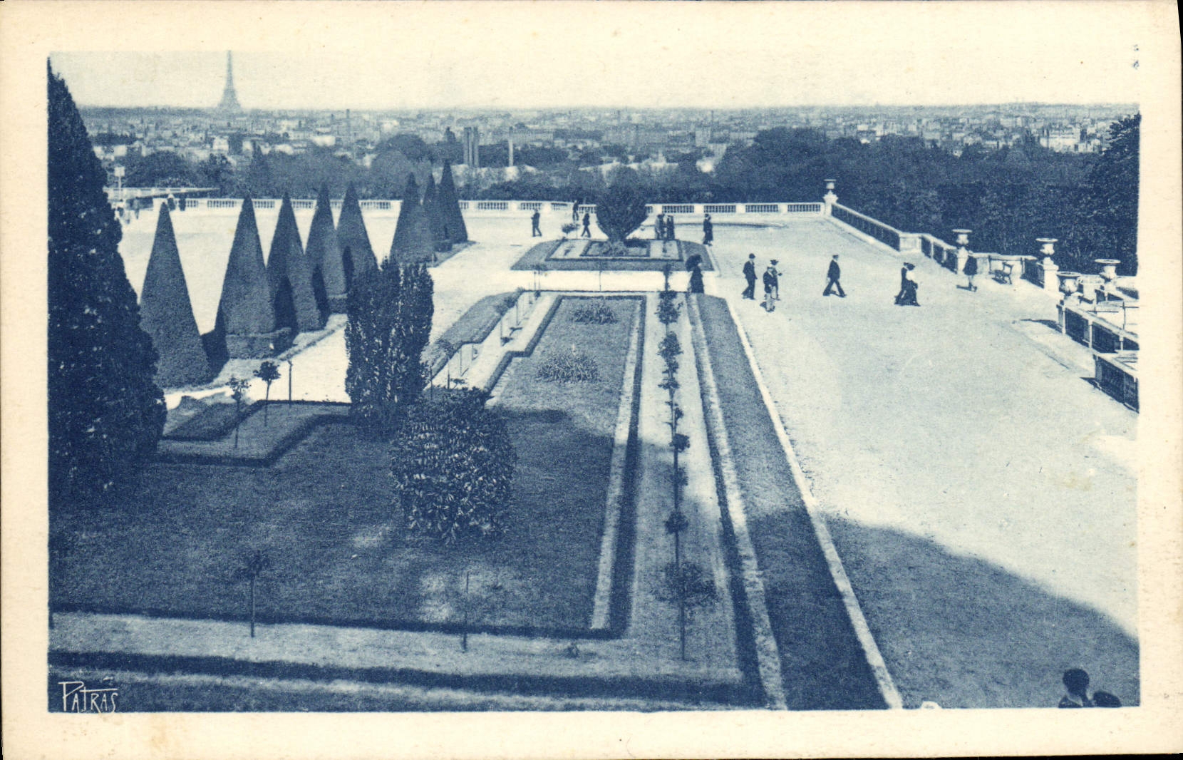 CPA Parc de Saint Gloud Vue Generale de Paris prise de la Terrasse