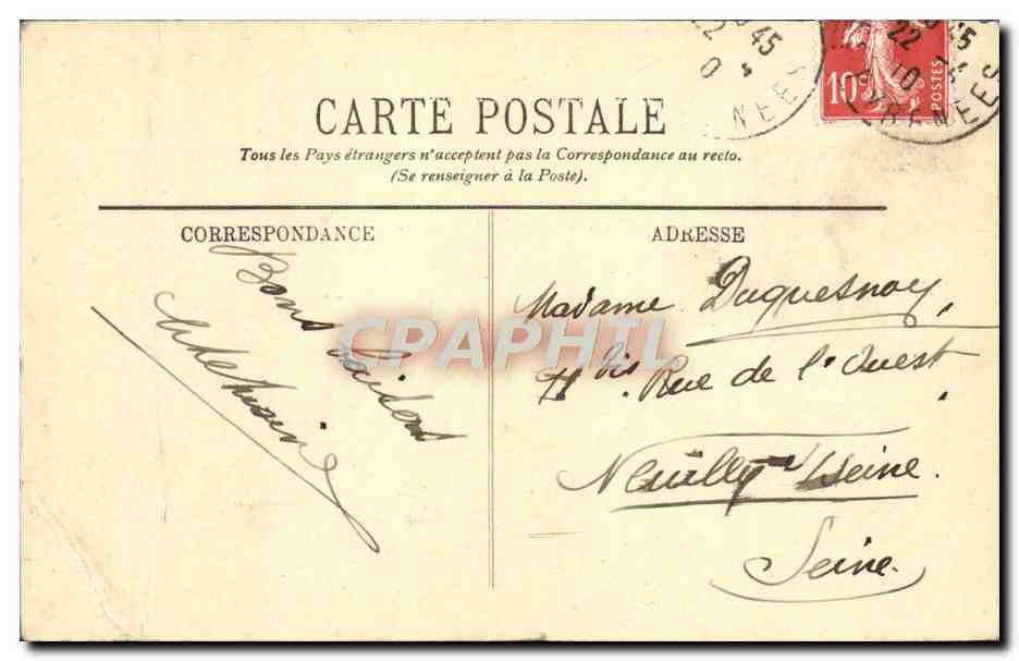 Pau — Le Château — Le Berceau de Henri IV — LL. — n°50 — Rückseite