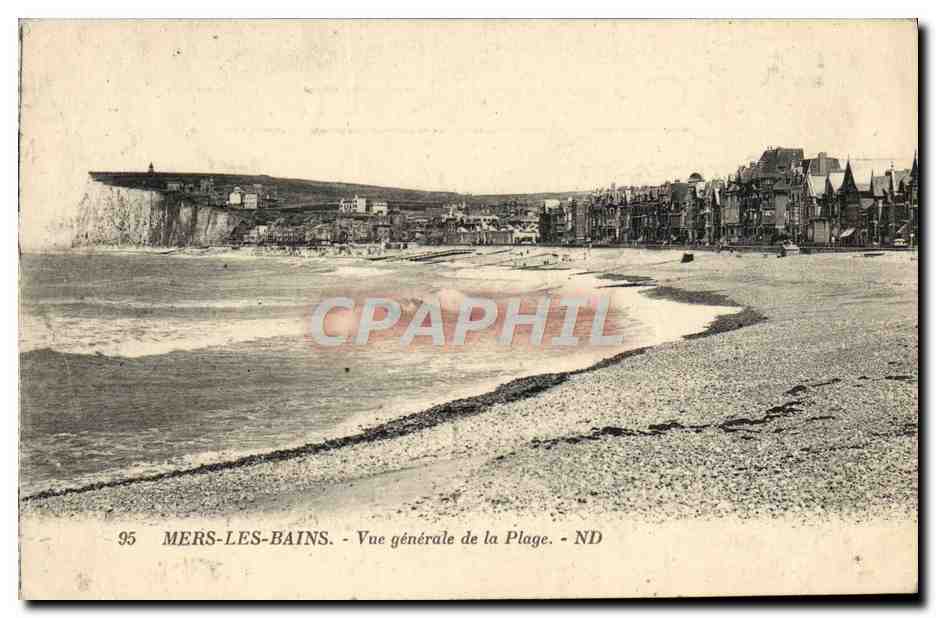 CPA Mers Les Bains Vue Generale de la Plage
