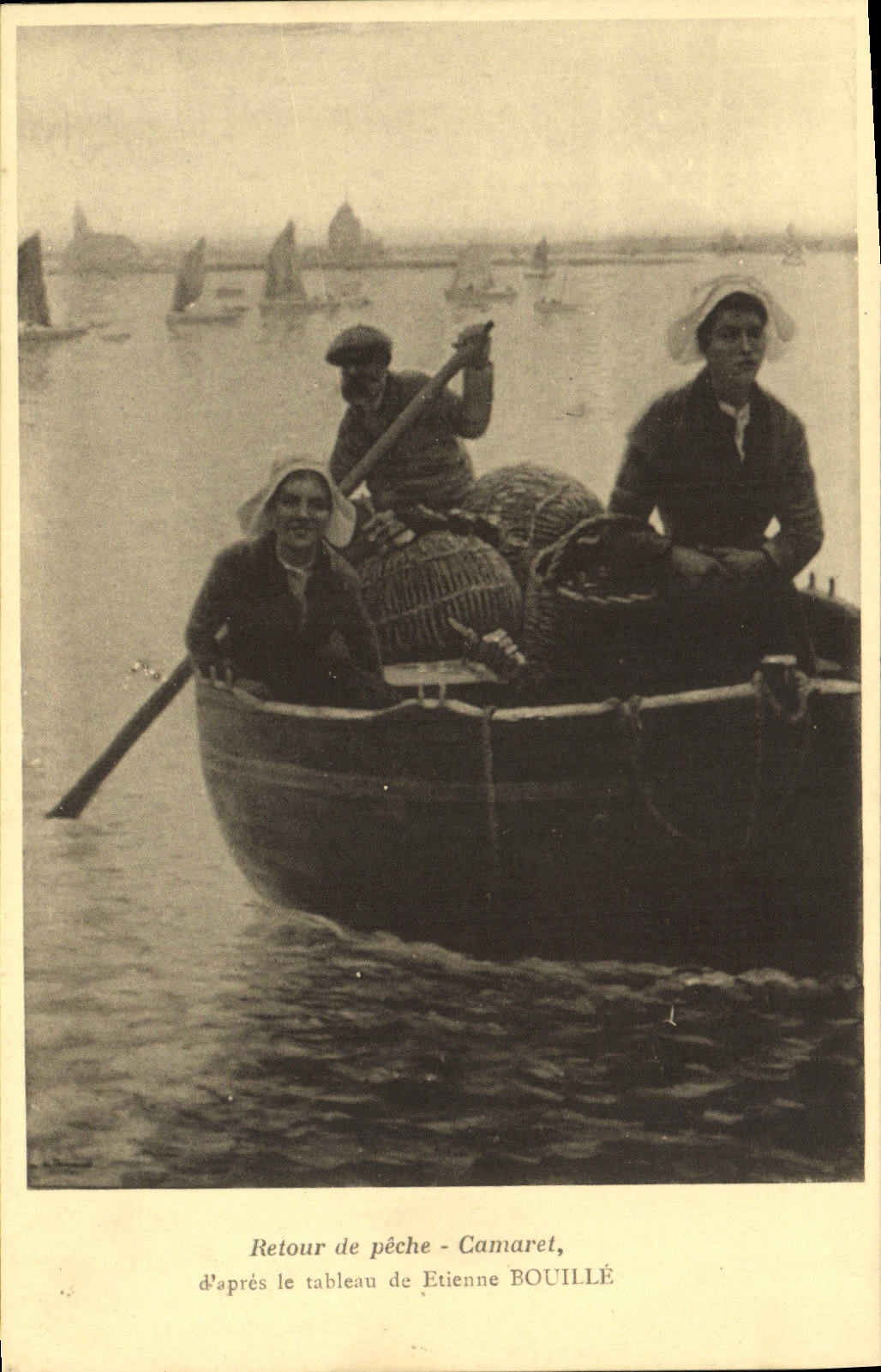 CPA Retour de peche d'apres le tableau de Etienne Bouille