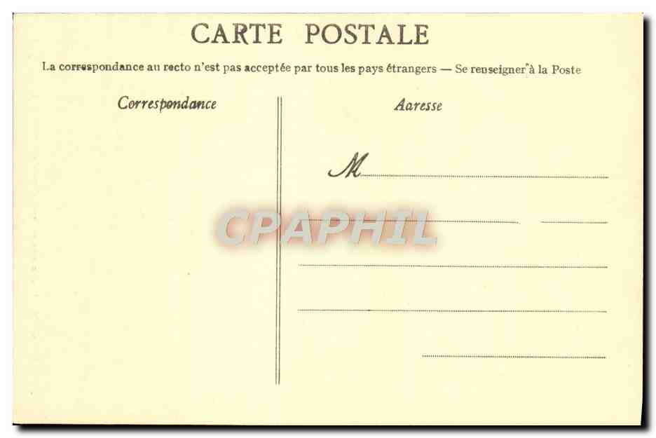CPA Jeune fille soufflant dans une conque d'apres le tableau de Bouille — Rückseite