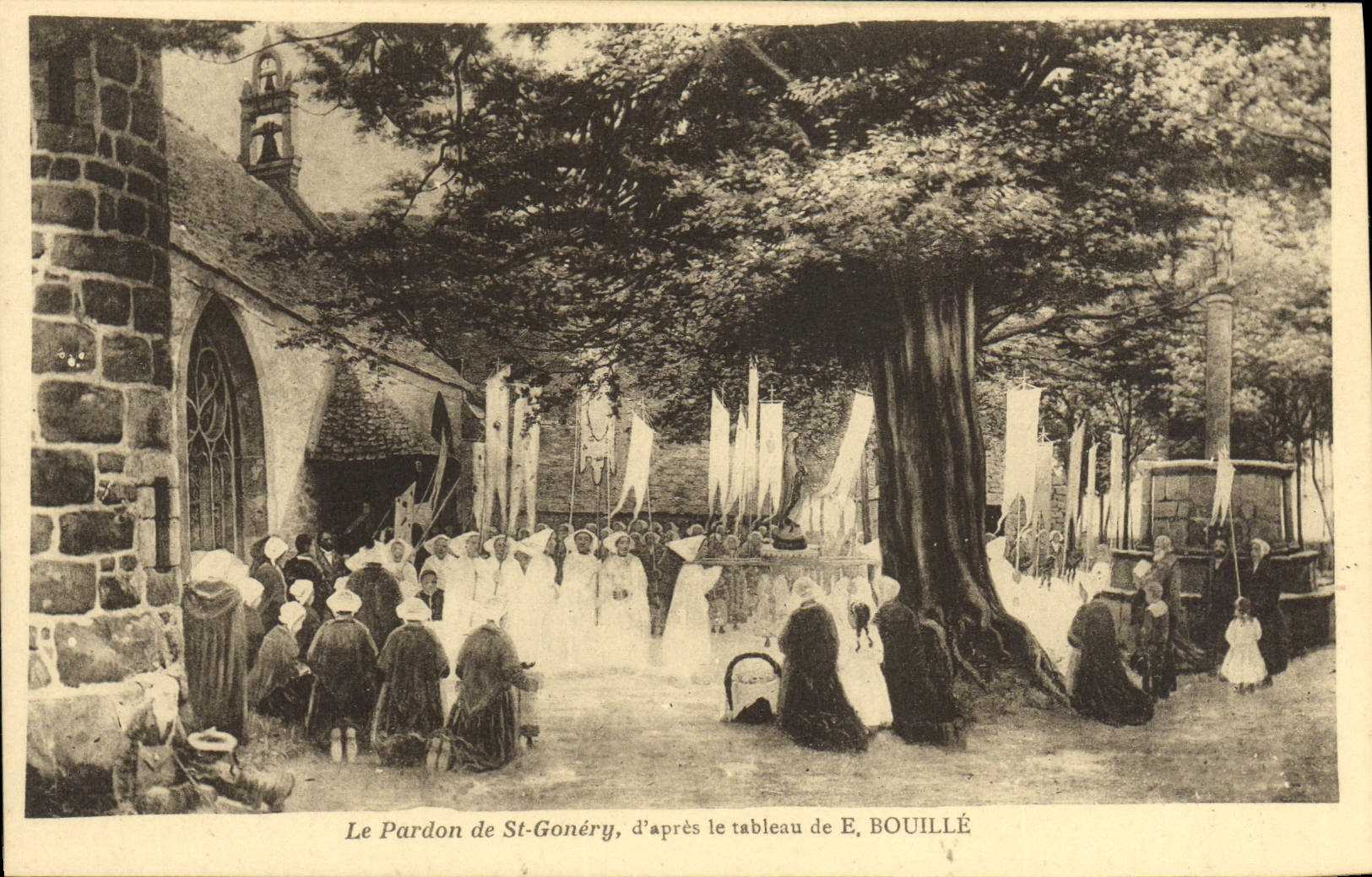 CPA Le Pardon de St Ganery d'apres la tableau de Bouille