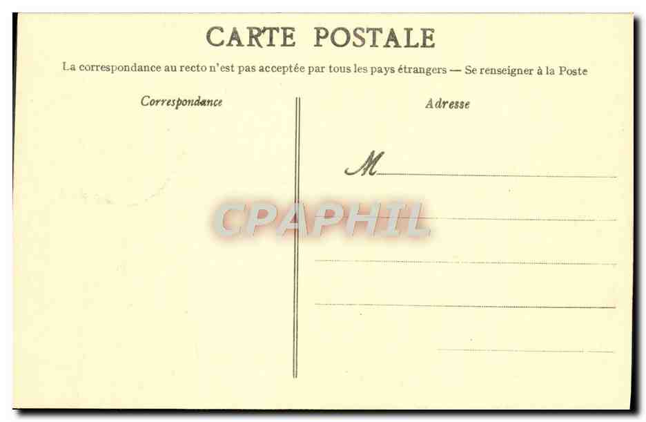 CPA Le Pardon de St Ganery d'apres la tableau de Bouille — Rückseite