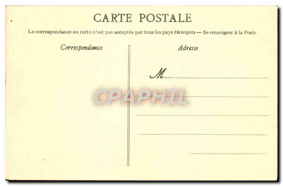 CPA La Fontaine des Marins Douarnenez d'apres la tableau de Bouille — Verso