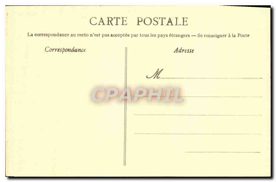 CPA Retour de la greve le soir d'apres le tableau de Bouille Peche Pecheur — Verso