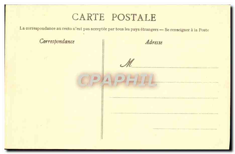 CPA Soir d'ete d'apres le tableau Bouille Folklore  — Verso