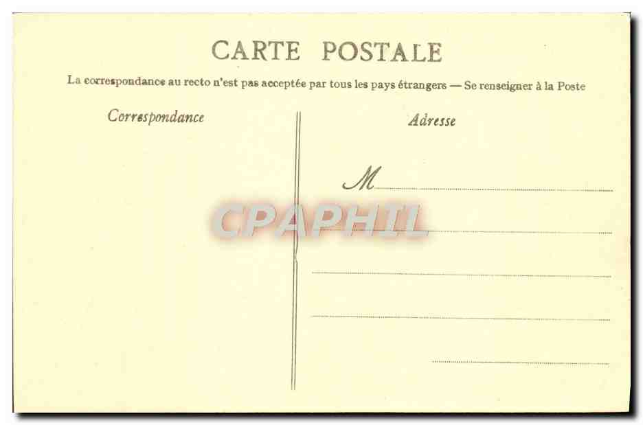 CPA Jeunes Filles de Plougrescant d'apres le tableau Bouille — Verso